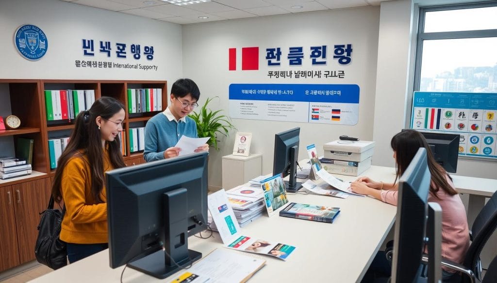 Văn phòng hỗ trợ sinh viên quốc tế tại Đại học quốc gia Gangneung Wonju